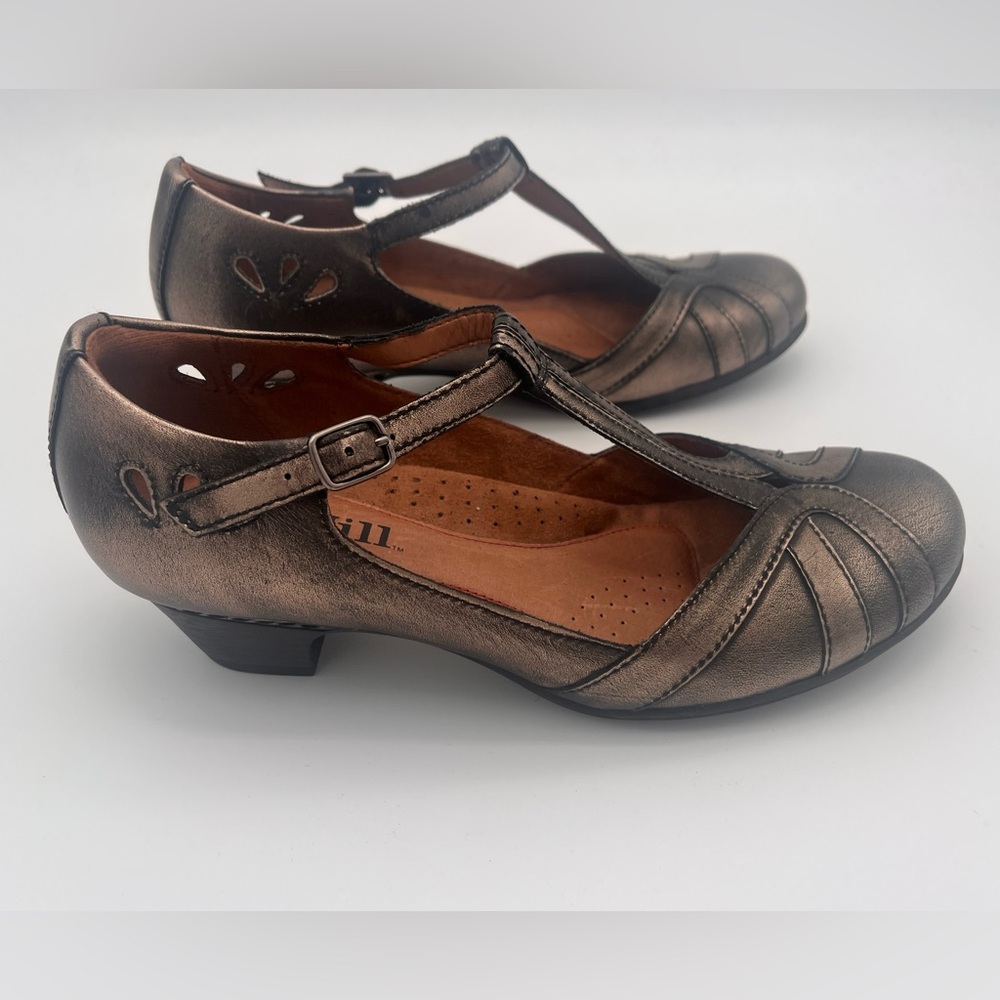 Cobb Hill New Balance Angelina Shoe 7.5 WIDE Metallic Bronze Rockabilly Comfort